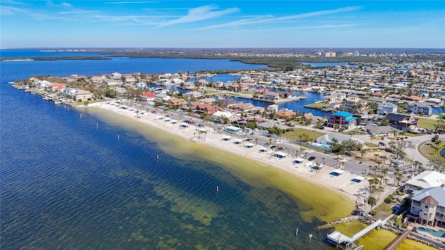 4921 Marlin Dr, New Port Richey, FL 34652 - aerial view featuring a water view and a residential view