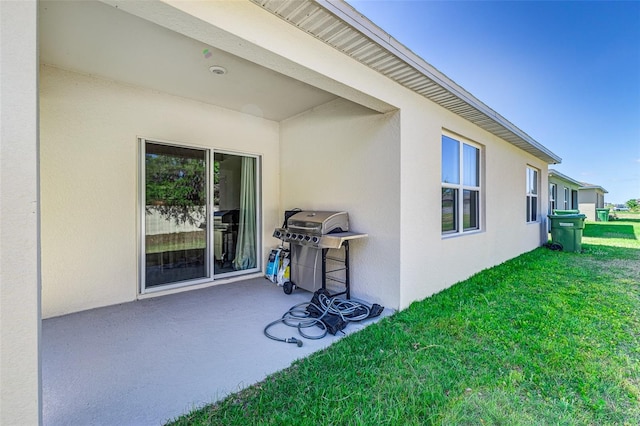 exterior space featuring grilling area