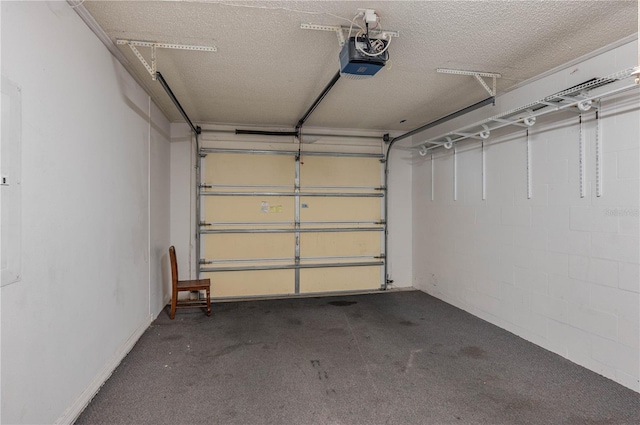 6315 Conductor Ct, Lakeland, FL 33813 - garage with concrete block wall and a garage door opener