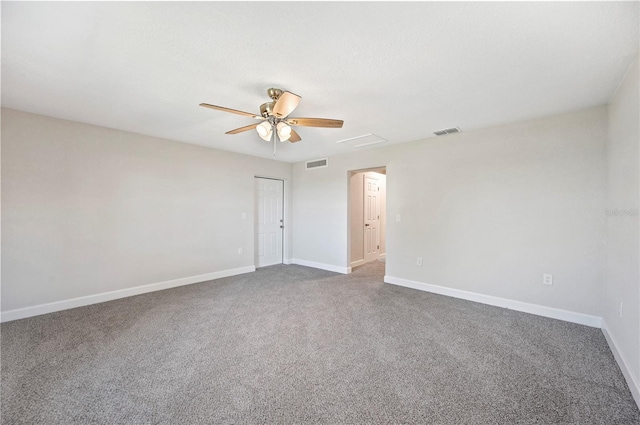 1502 Edgewater Beach Dr, Lakeland, FL 33805 - carpeted spare room with visible vents, ceiling fan, and baseboards