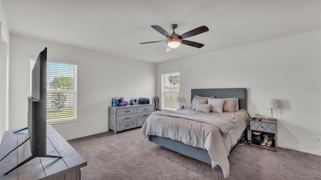 613 Sarner Pass Way, Winter Haven, FL 33881 - bedroom with carpet and a ceiling fan