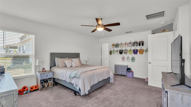 613 Sarner Pass Way, Winter Haven, FL 33881 - carpeted bedroom featuring ceiling fan