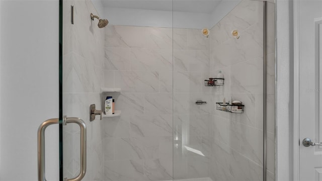 details featuring a stall shower
