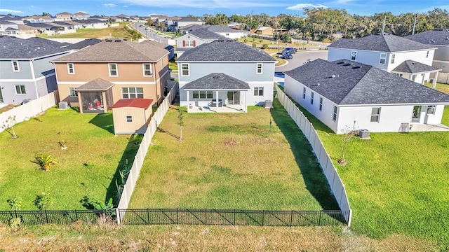 bird's eye view featuring a residential view