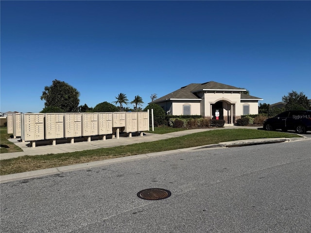 view of front of home featuring stucco siding