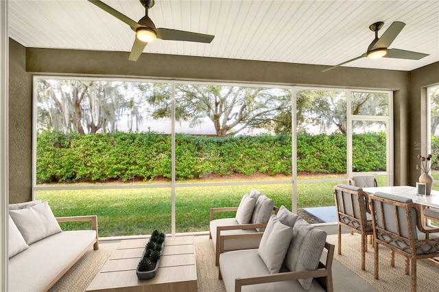 7779 Lake James Blvd, Lakeland, FL 33810 - view of patio featuring ceiling fan, outdoor dining area, and outdoor lounge area