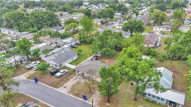 aerial view of residential area