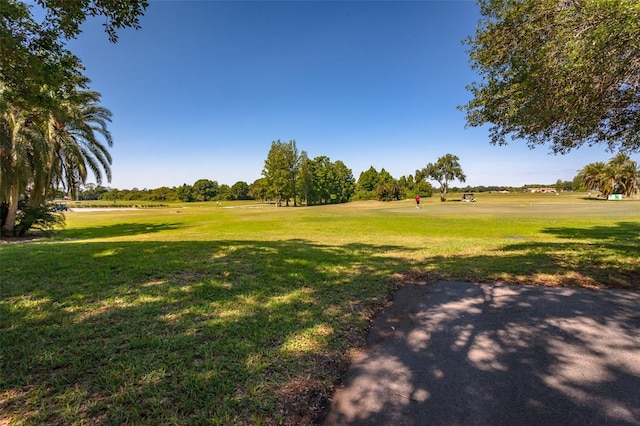 surrounding community featuring a yard