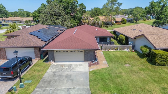 bird's eye view featuring a residential view