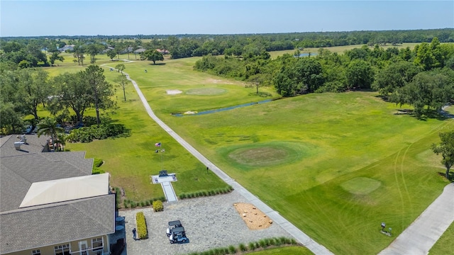 bird's eye view featuring golf course view