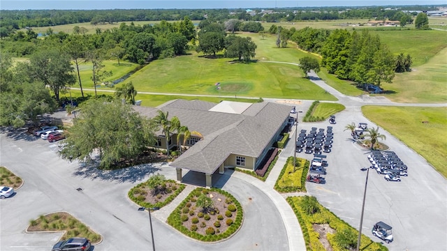aerial view featuring golf course view