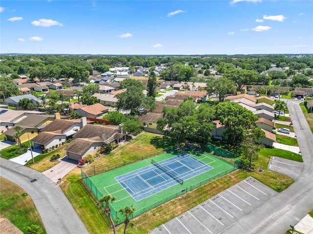 drone / aerial view with a residential view