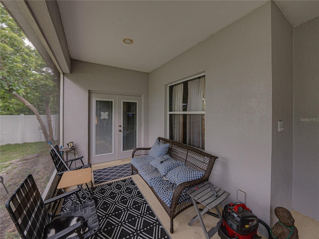 2033 Normandy Heights Dr, Winter Haven, FL 33880 - view of patio featuring french doors and fence