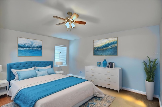 3684 Madbury Cir, Lakeland, FL 33810 - bedroom featuring baseboards and ceiling fan