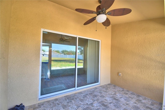 3684 Madbury Cir, Lakeland, FL 33810 - exterior space with a ceiling fan