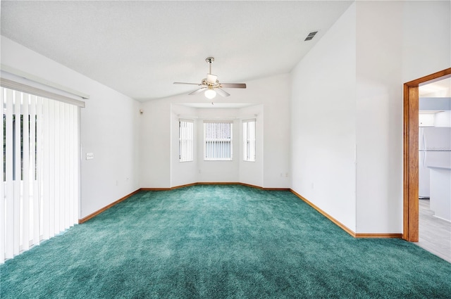 3226 Cherry Hill Cir S, Lakeland, FL 33810 - carpeted empty room featuring visible vents, baseboards, and ceiling fan