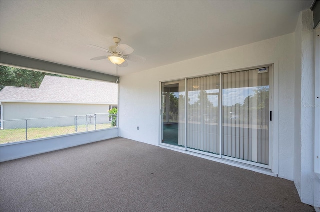 3226 Cherry Hill Cir S, Lakeland, FL 33810 - unfurnished sunroom with ceiling fan