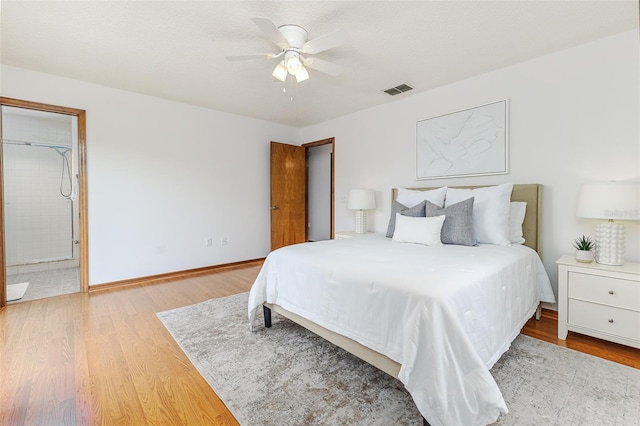 3226 Cherry Hill Cir S, Lakeland, FL 33810 - bedroom with light wood-type flooring and ceiling fan