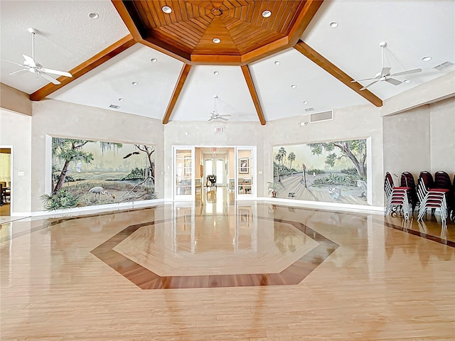 building lobby with visible vents