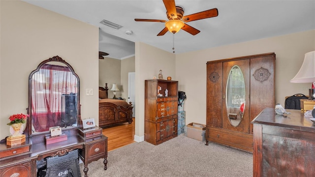 410 S Broadway Ave, Bartow, FL 33830 - carpeted office space with ceiling fan and plenty of natural light