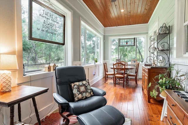 sunroom featuring plenty of natural light