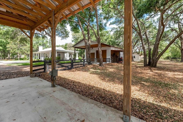 exterior space featuring an outbuilding and an exterior structure