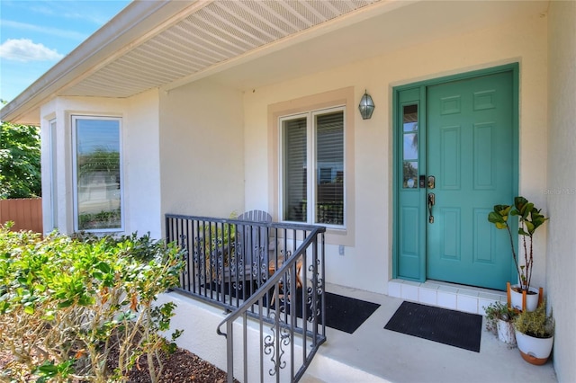 4116 4th Ave NE, Bradenton, FL 34208 - entrance to property with covered porch and stucco siding