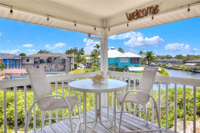 4116 4th Ave NE, Bradenton, FL 34208 - balcony featuring a water view and a residential view