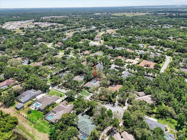 bird's eye view featuring a residential view