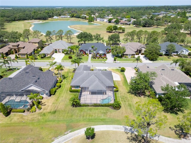1295 Osprey Landing Dr, Lakeland, FL 33813 - birds eye view of property featuring a residential view and a water view