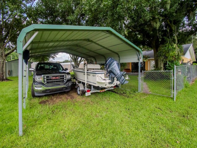 427 Longfellow Blvd, Lakeland, FL 33801 - view of car parking featuring a detached carport