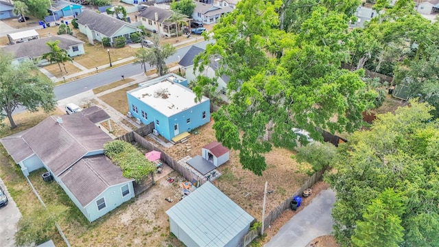 drone / aerial view with a residential view