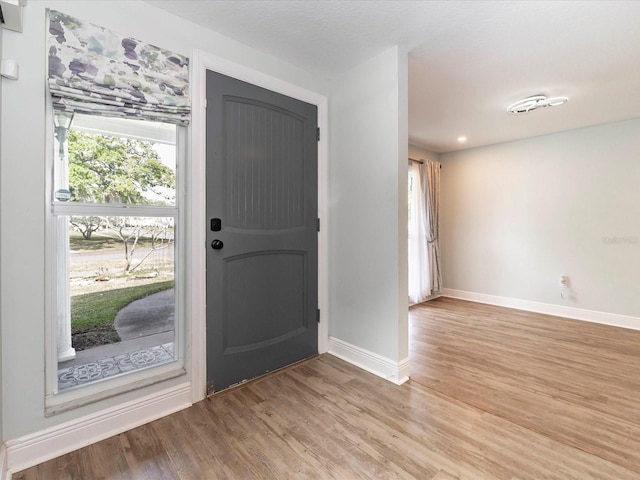 502 Duchess Dr, Lakeland, FL 33803 - entryway with baseboards, light wood-style flooring, and a wealth of natural light
