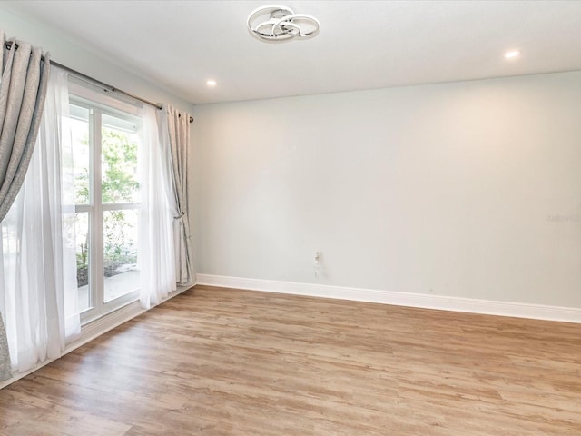 502 Duchess Dr, Lakeland, FL 33803 - empty room with recessed lighting, baseboards, and light wood-style flooring