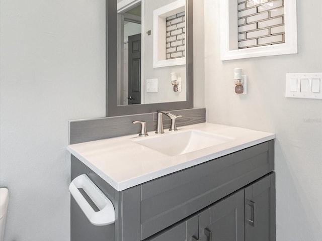 502 Duchess Dr, Lakeland, FL 33803 - half bathroom featuring toilet and vanity
