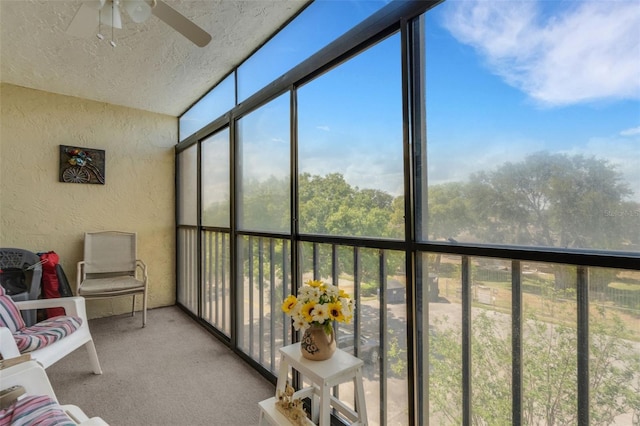 1130 N Lake Parker Ave Unit C321, Lakeland, FL 33805 - sunroom with a ceiling fan