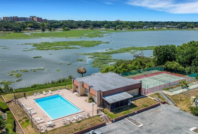 1130 N Lake Parker Ave Unit C321, Lakeland, FL 33805 - birds eye view of property with a water view