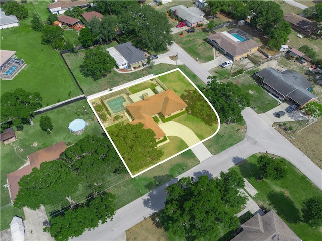 3002 Helms Dr, Auburndale, FL 33823 - drone / aerial view with a residential view