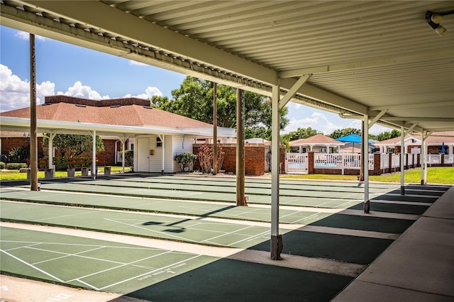 4976 Pleasant Hollow Trl, Lakeland, FL 33811 - view of property's community with shuffleboard and fence