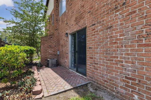 view of patio / terrace with central air condition unit