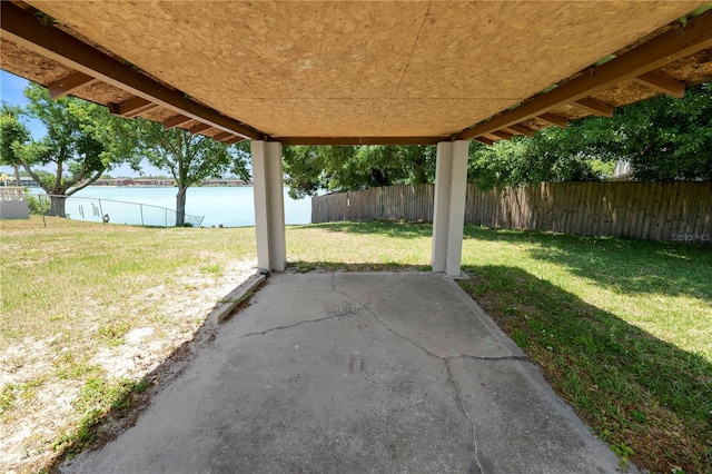 view of patio / terrace featuring a fenced backyard