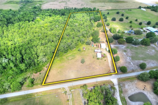 bird's eye view featuring a rural view