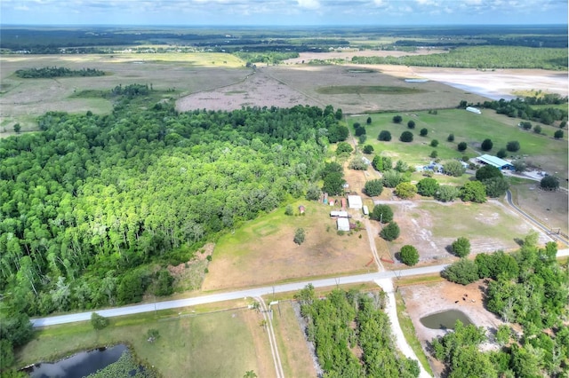 drone / aerial view featuring a rural view
