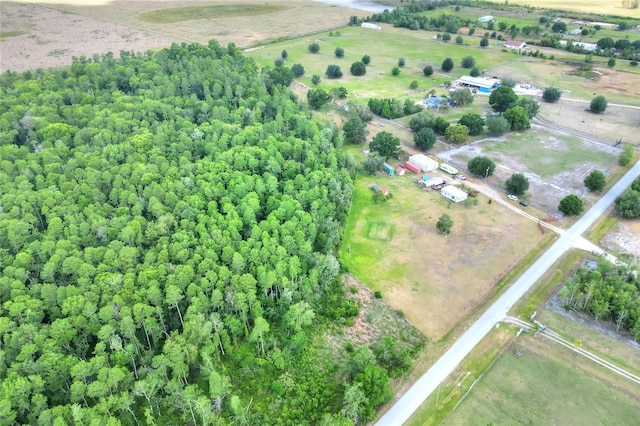 drone / aerial view featuring a rural view