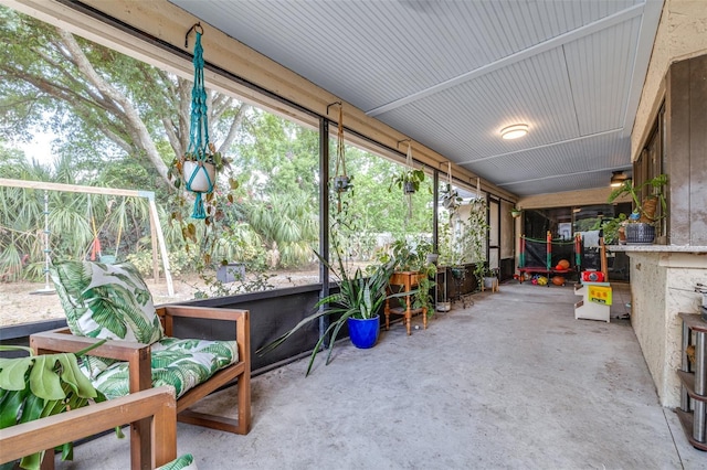 view of sunroom / solarium