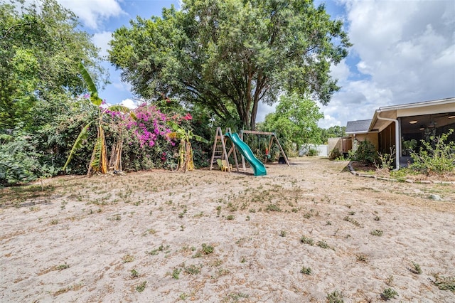 view of play area