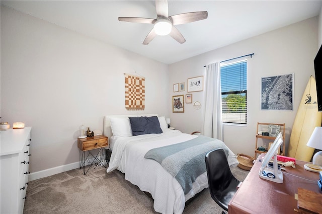 5531 Pebble Beach Dr, Lakeland, FL 33812 - carpeted bedroom featuring baseboards and ceiling fan