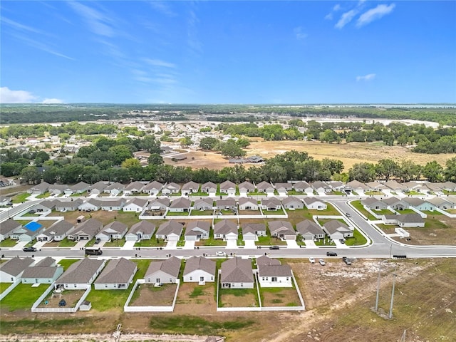 bird's eye view featuring a residential view
