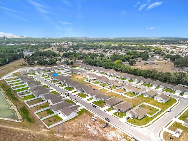 bird's eye view featuring a residential view