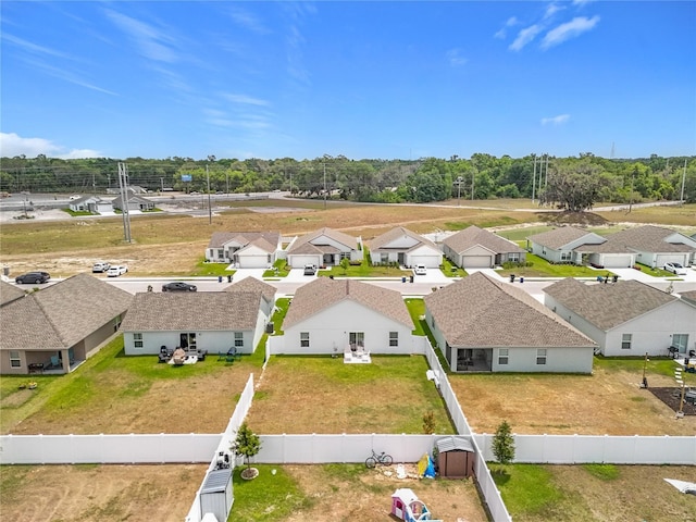 bird's eye view featuring a residential view